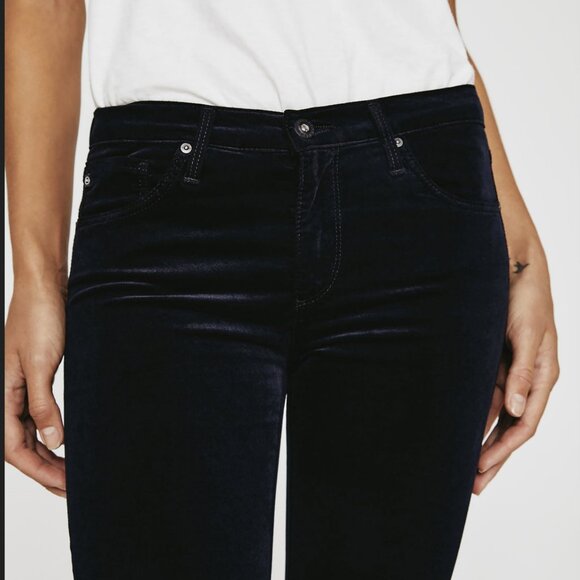 AG jeans The Legging Super Skinny Velvet Stretch Pants - Picture 2 of 8